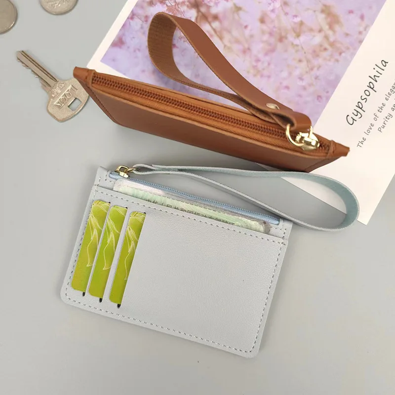 Dünne Kartenhalter Brieftasche Organizer Frauen Männer Visitenkartenhalter Geldbörsen Slim Bank Kreditkarte ID Karten Abdeckung Münzfach Fall – Detail 8