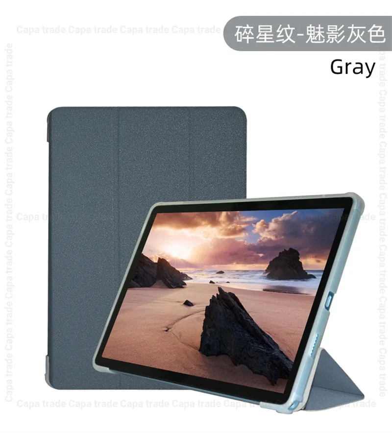 Smart Funda For Teclast P50S P50 S 2024 11" Tablet PC Slim Tri-Folding Stand Flip Book Cover Case with Soft TPU Back Shell