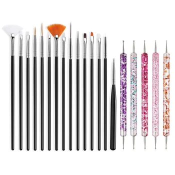 20-Piece Nail Art Brush Set 1