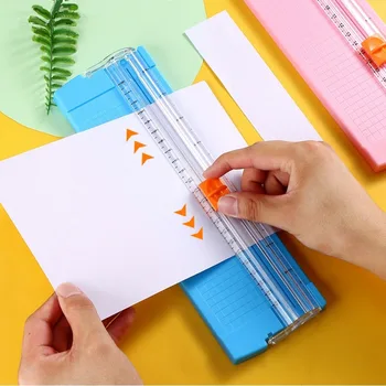 Mini taglierina di carta portatile A3 A4 Fotografia Taglierina per carte fotografiche Lama di ricambio sostituibile Cancelleria per ufficio scolastico per studenti