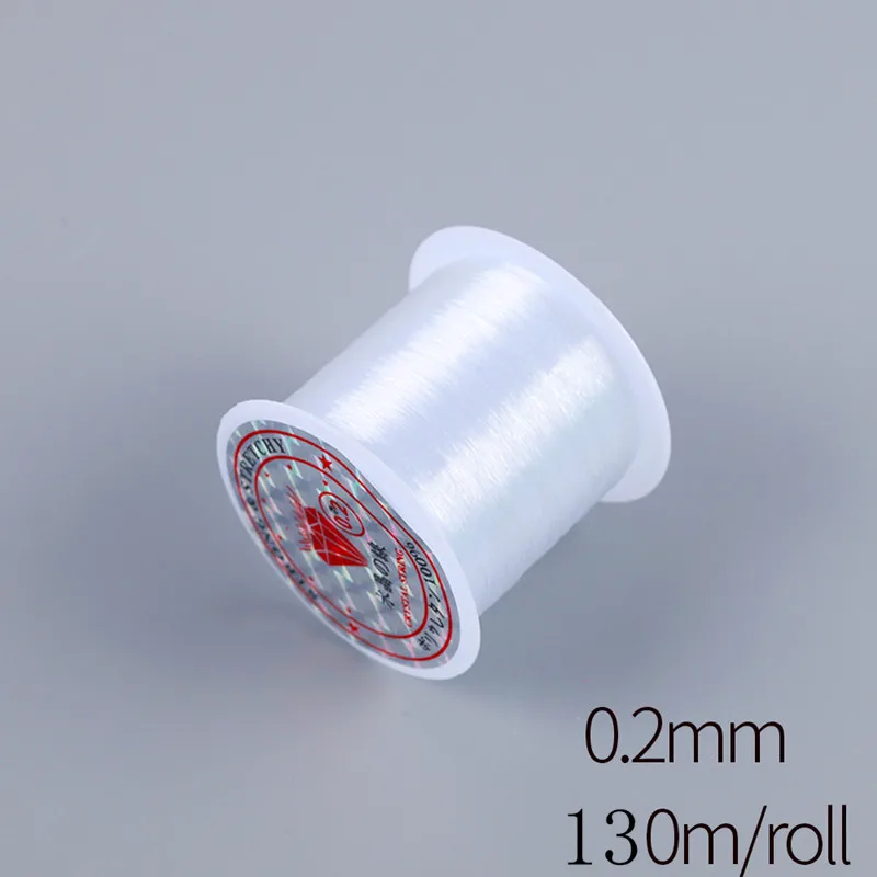 1Roll 0.3-0.7mm Nylon Fishing Line Crystal DIY Beading Cord Non-elastic Handmade Wire String jeweleri Thread