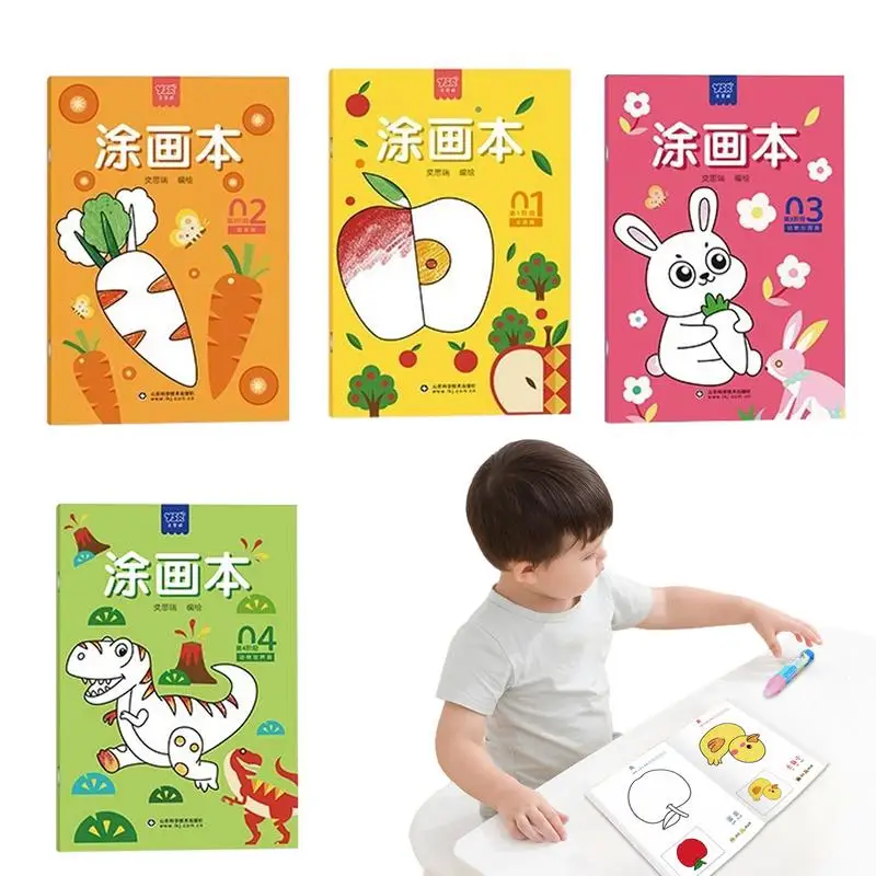 

Crayon Color Book Set Mini Coloring Books Bulk Fun 4 Books Educational Mini Books Promote Kids Wellness And Mindfulness Activity