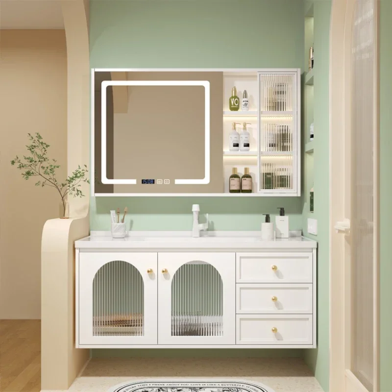

Perfume Storage Bathroom Cabinet Organizer Mirror Sink Cupboard Display Drawers Wall Modern Luxury Archivadores Home Furniture