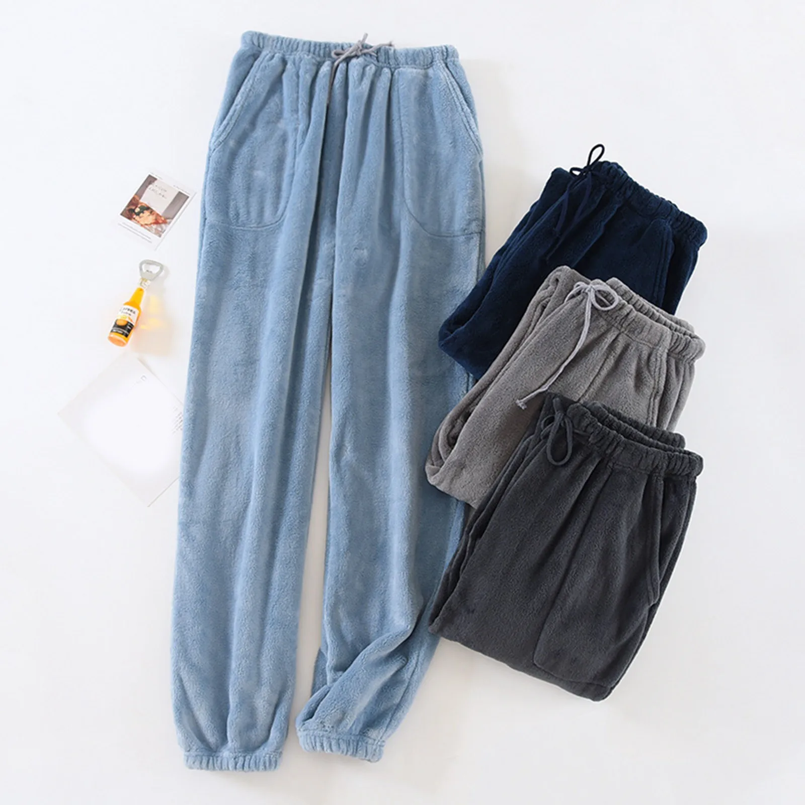 

Mens Casual Pants Pajama Pants With Drawstring And Pockets pijama sleeping nighty Bathrobes