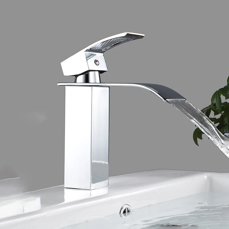 

Plating Faucet Wide mouth Basin Mixer Water-tap Kitchen Hotel Faucet Bathroom Lifting Cold and Hot