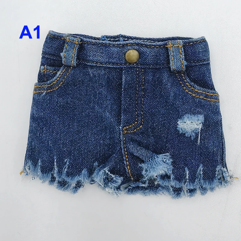 For Blythe Doll Clothes Jeans Pants for Ob24 Ob22 Azone Dolls Outfit Tight Shirt