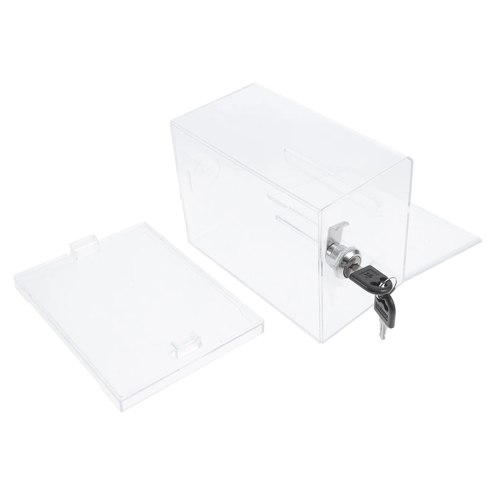 Acrylic Card Transparent Business Card Clear Suggestion Box Storage Large Capacity Office Suggestion Clear Ballot Donation Box