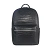 New Brand alligator Genuine Leather Men Backpacks Real Natural Leather Student Backpack Boy Luxury Business Laptop School Bag 2