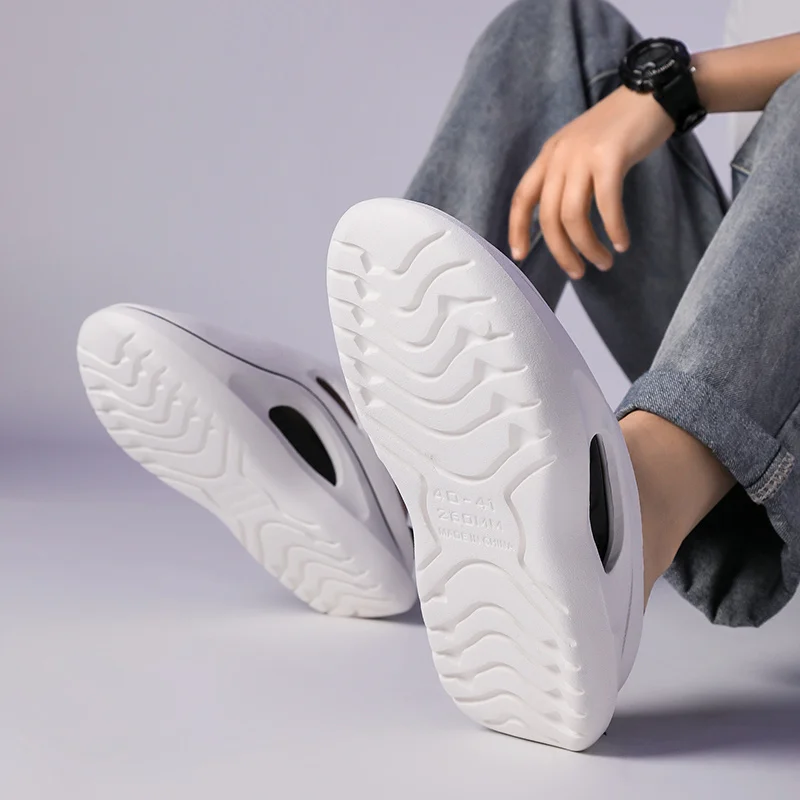 Slip Slippers for Men Non-Slip Slipper for Indoor Outdoor Slip Comfy Soft Foam Sliders With Thick Sole_voghion.com