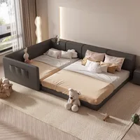 Lit De chambre minimaliste esthétique moderne Double enfants lit De luxe dormir reine Cama De Lujo Para dortoir meubles De maison 3
