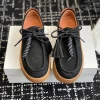 2025 Desinger Real Leather Round-Toe Thick Sole Lace-Up Woman Loafers Mules Clogs Shoes For Woman Fringe Decora Sapato Feminino 4