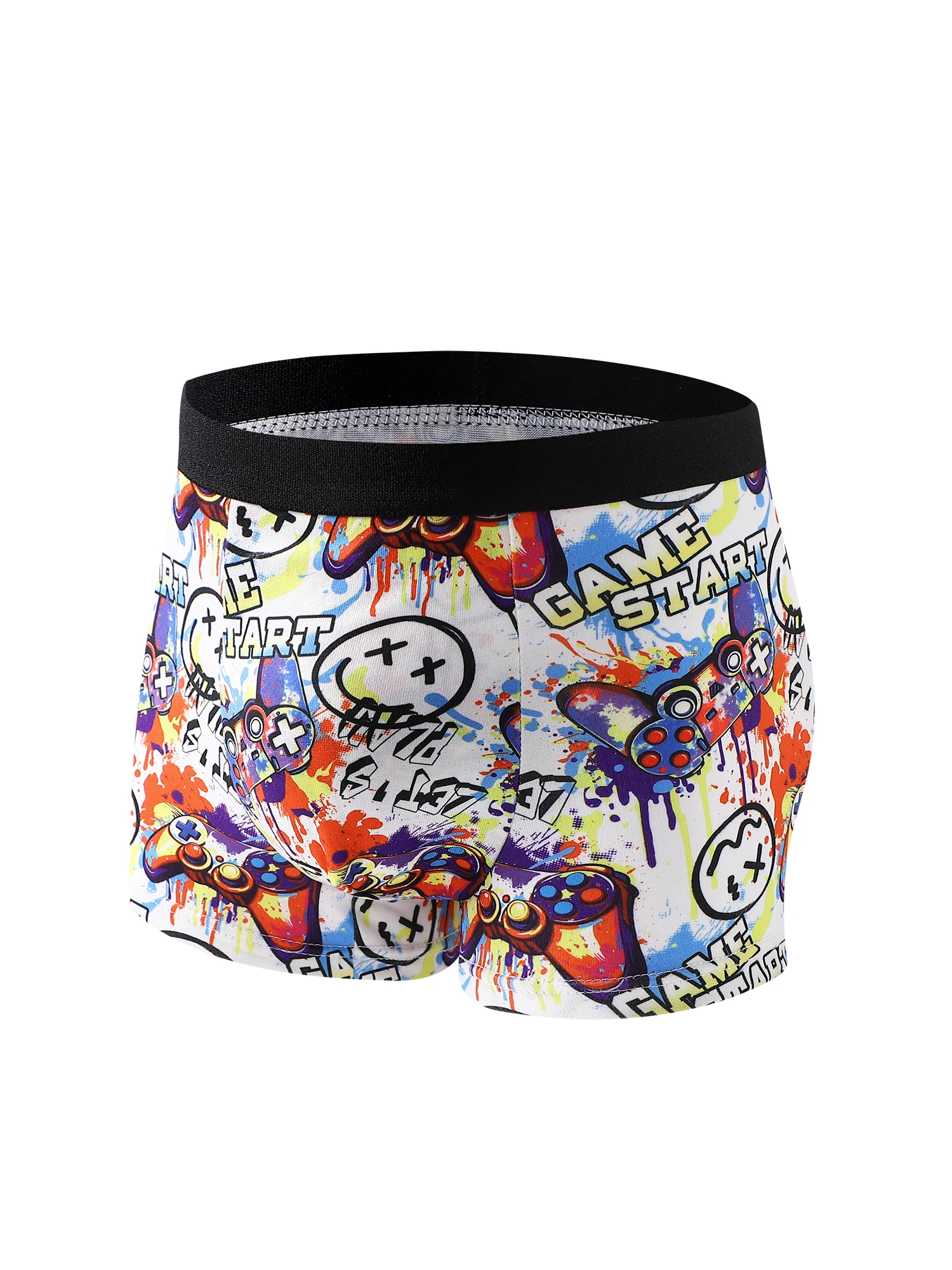 Boys Printed Cotton Boxer Set 4