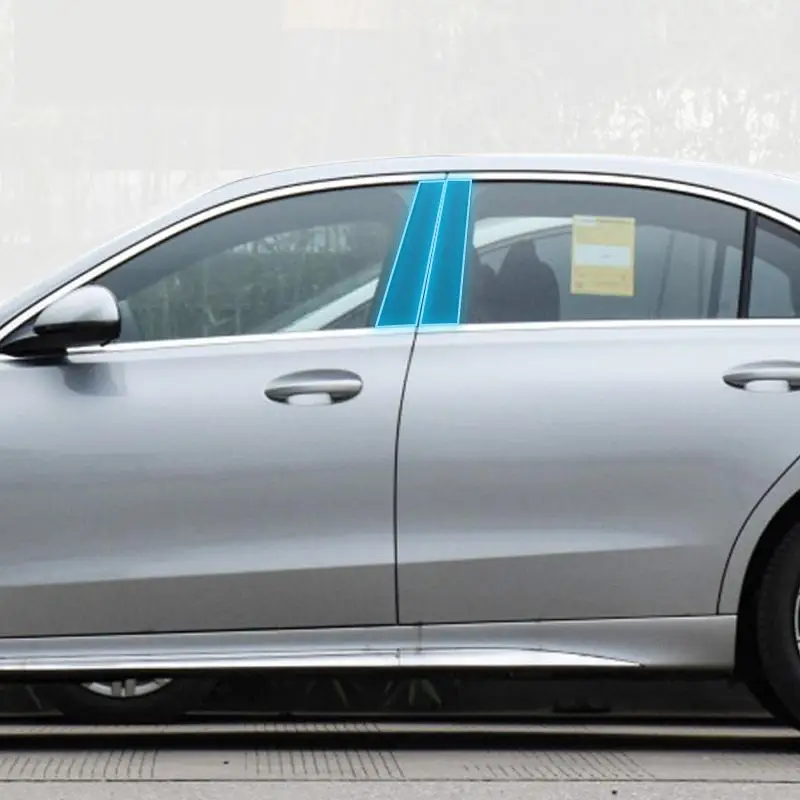 

Для Mercedes Benz Class-c C206 2023, Внешняя Автомобильная фотопленка B C с оформлением окна, фотопленка с защитой от царапин