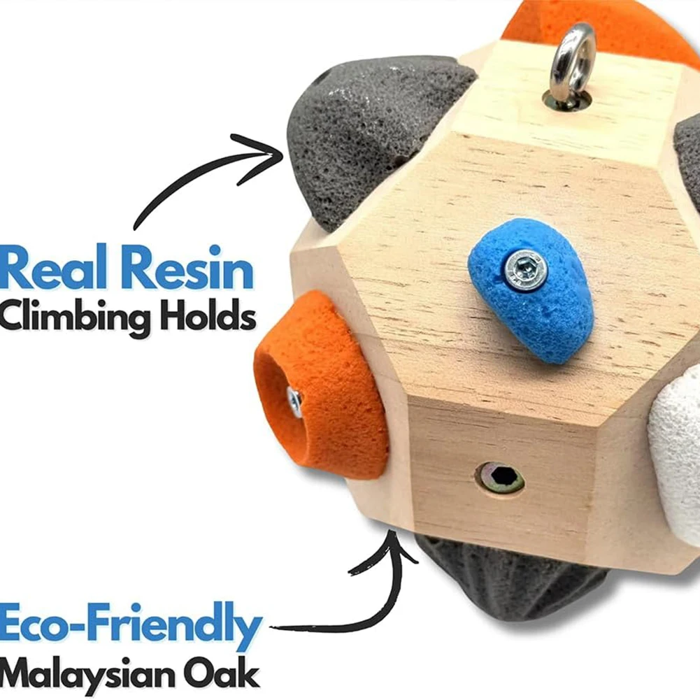 Handcrafted Boulder Block Climbing Training Ball Handmade Giant Stones Enhance Strength Precision Ornament Climbing Holds Gifts