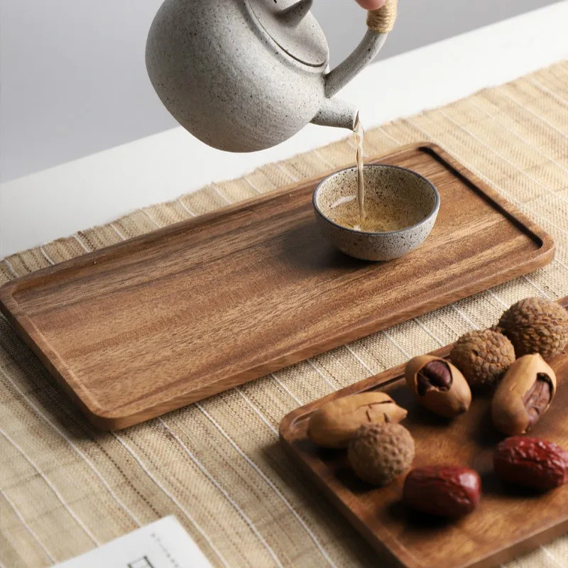 Wooden Tea Tray Serving Table
