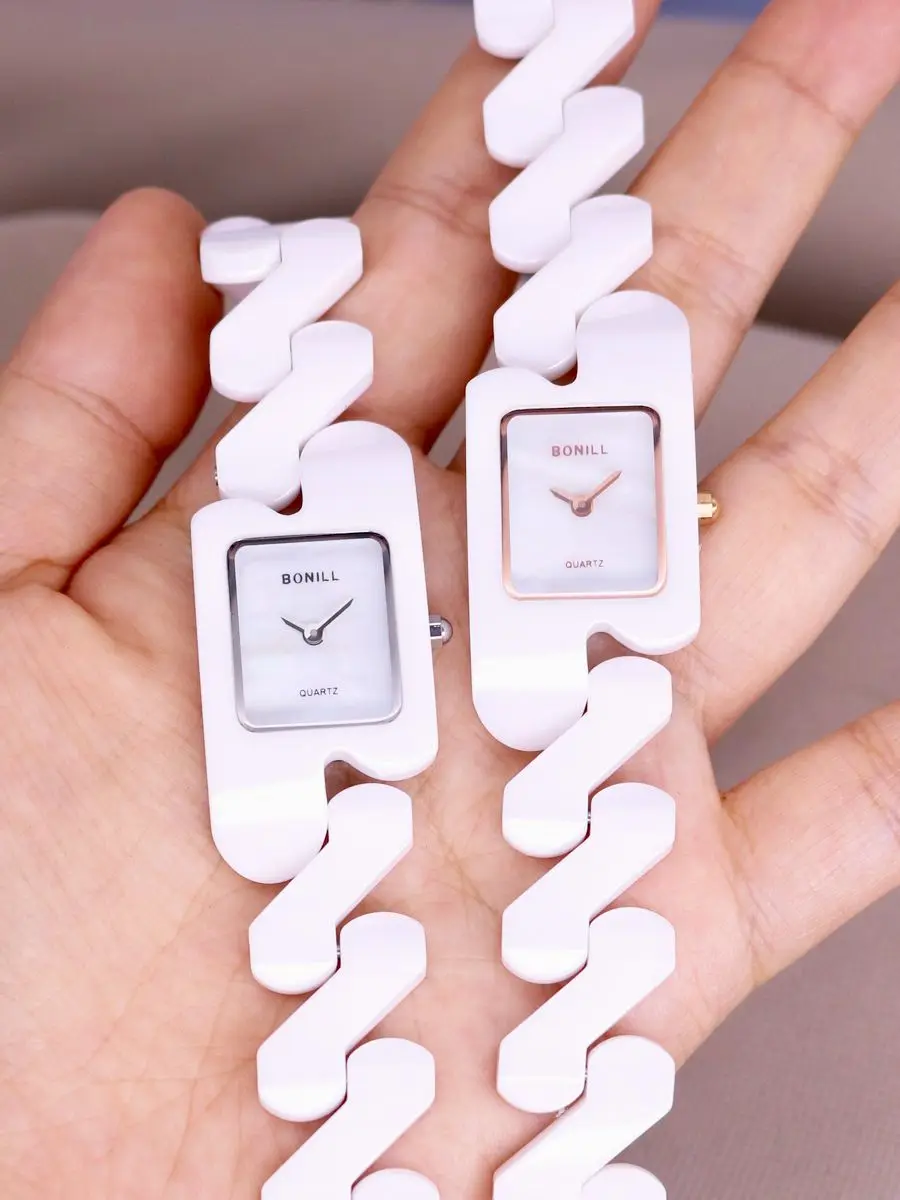 Three-Hand White Ceramic Watch | EMPORIO ARMANI Woman