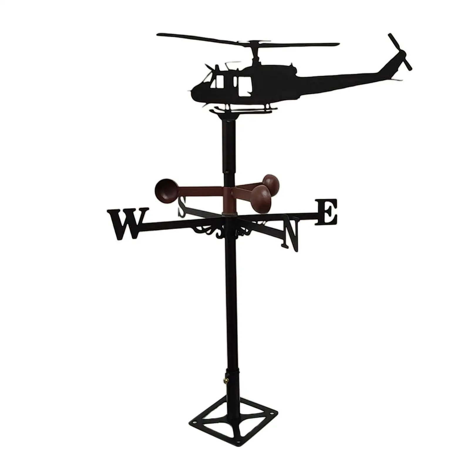 

Metal Weathervane Roof Mount Weather Vane Wind Direction Indicator Garden