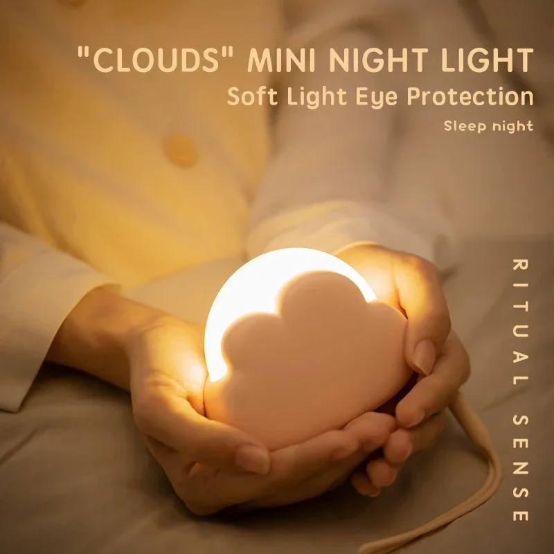 

Adorable Cloud Shape LED Night Light For Bedroom Baby Cloud Night Light Mini USB Wireless Children Creative Gift