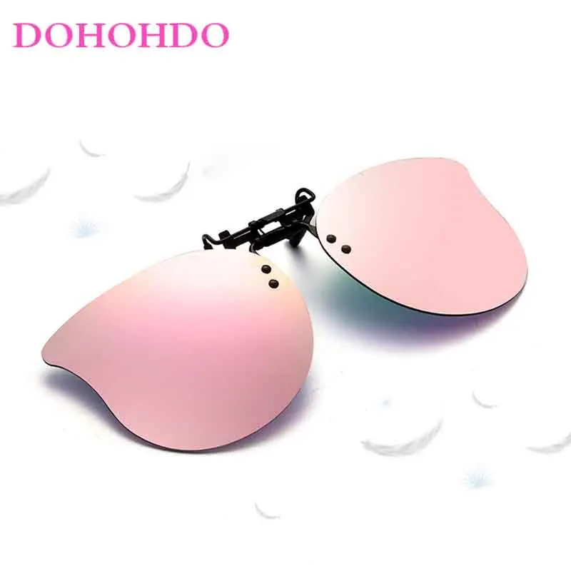 DOHOHDO Polarized Sunglasses Men Clip On Sunglasses Eyewear Accessories Photochromic Driving Goggles Women Cat Eye_voghion.com