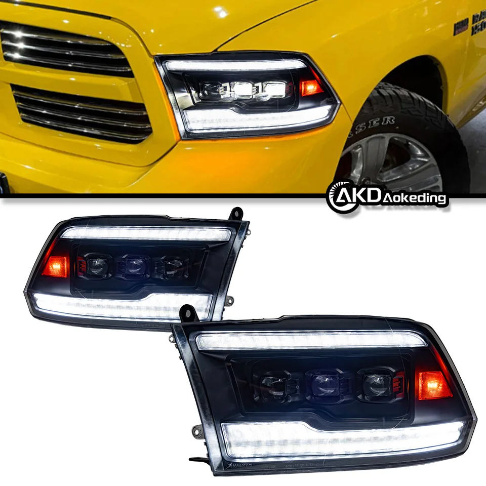 Voor Dodge Ram 1500 2013-2018 LED Mistlampen Witte DRL Bumper Rijlichten Waterdichte Auto Accessoires 12v Wq9569