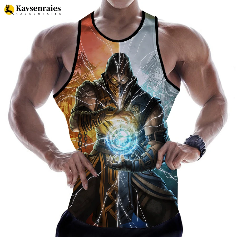 

Mortal Kombat 11 Printed 3D Tank Tops Men's Clothing Men Women Casual Sleeveless T-shirt Hip Hop Streetwear Oversized Tops Tees