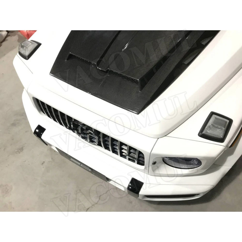 

Передняя Крышка вентиляционного отверстия капота двигателя из сухого углеродного волокна для Mercedes Benz G-CLASS W463 G500 G550 G55 G63 FRP крышка капота автостайлинг