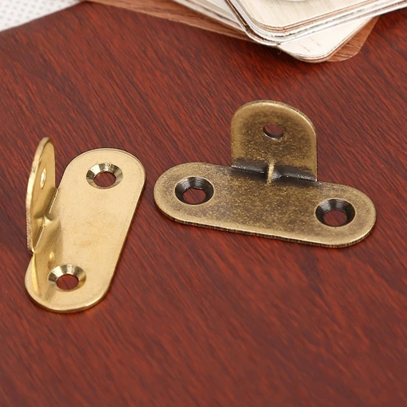Description Picture 6 of item8/4pcs Picture Photo Oil Painting Art Work Mirror Frame Wall Hanger Hook or Right Angle Brass Corner Bracket Fastener w/ Screws