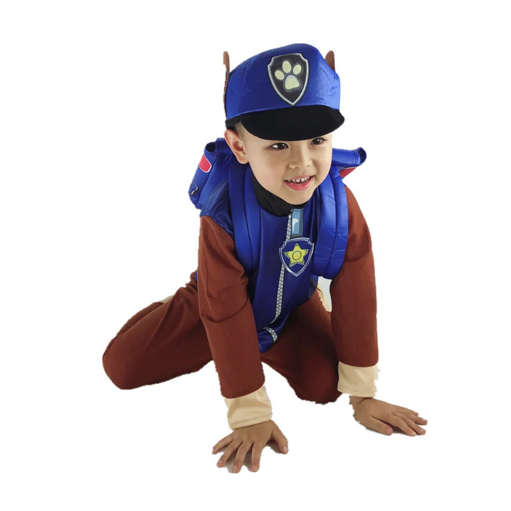 Paw Patrol Costume Anime Figure Chase Role-Playing Creative Cartoon  Garments Sets Children Cosplay Stage Performance Clothes