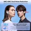 New Wireless Bluetooth Active Noise Cancelling Calling Game Music Earphones Full-color Touch Screen Earphones 5