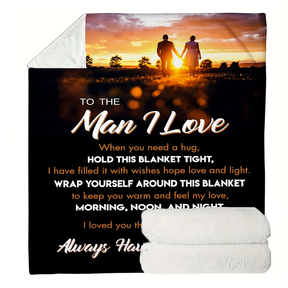 Husband Gift Blanket I Love You Blanket for Him