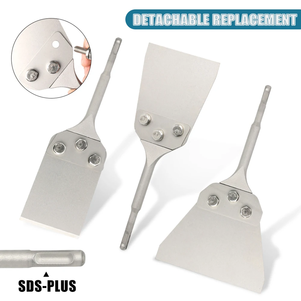

SDS Plus Curved Floor Scraper Electric Hammer Scaling Chisel Flat Chisel Drill Bit For Tile Brick Concrete Wall Removal Tools