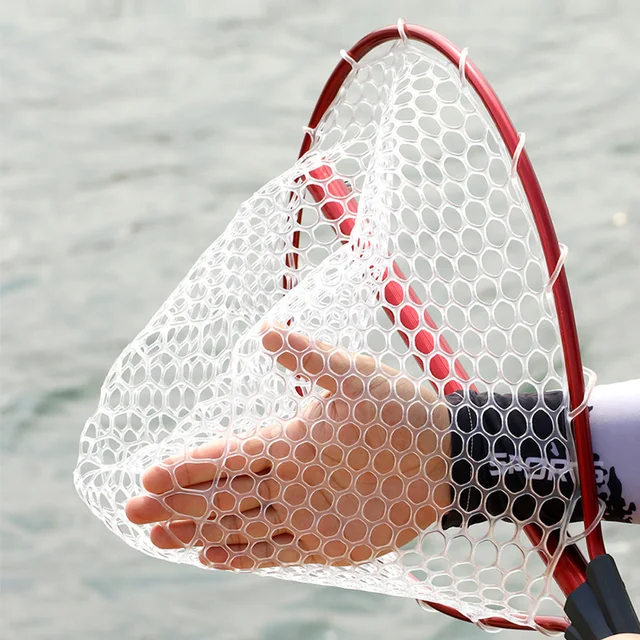 938mm Anti-hook Soft Silicone Fishing Hand Net Telescopic Aluminum Alloy Rod Sea Fishing Landing Nets Outdoor Sports Accessories 6