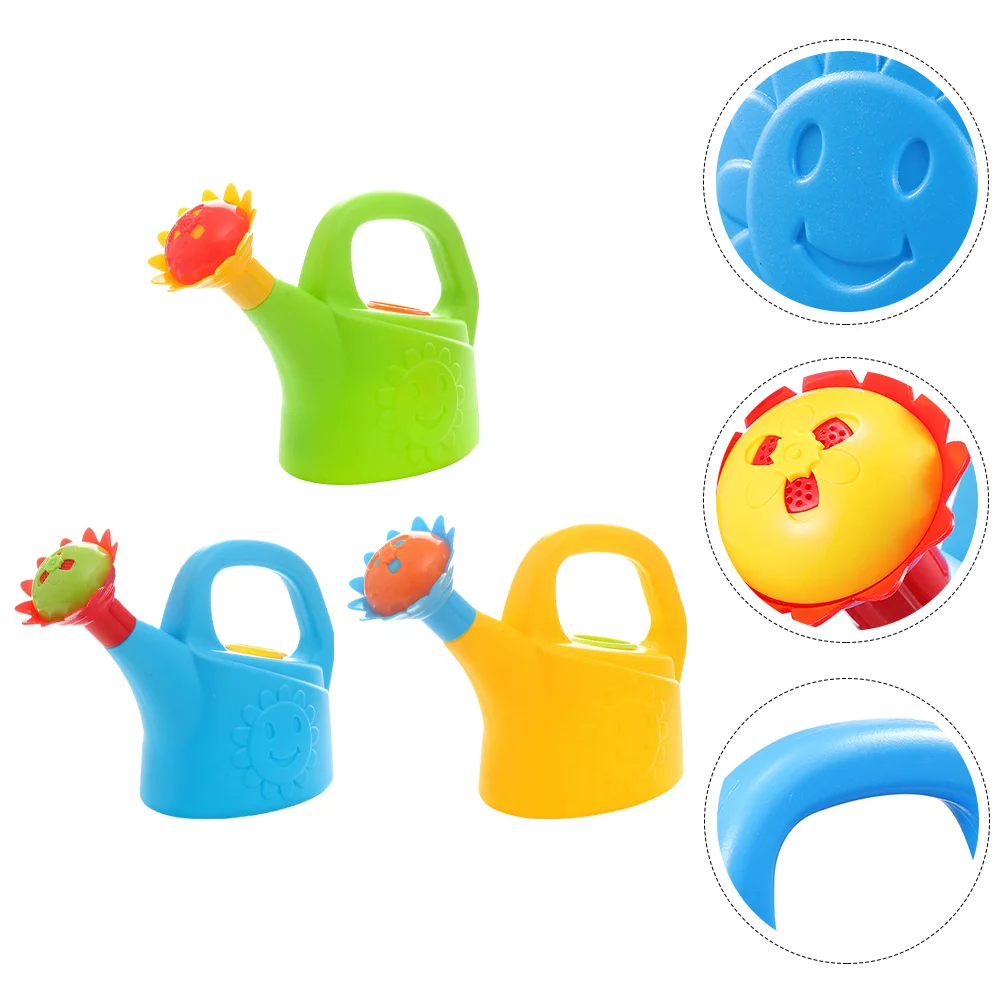 

3 Pcs Take Bath Chicken Watering Can Child Kids Toys Pot Plastic Multi-function