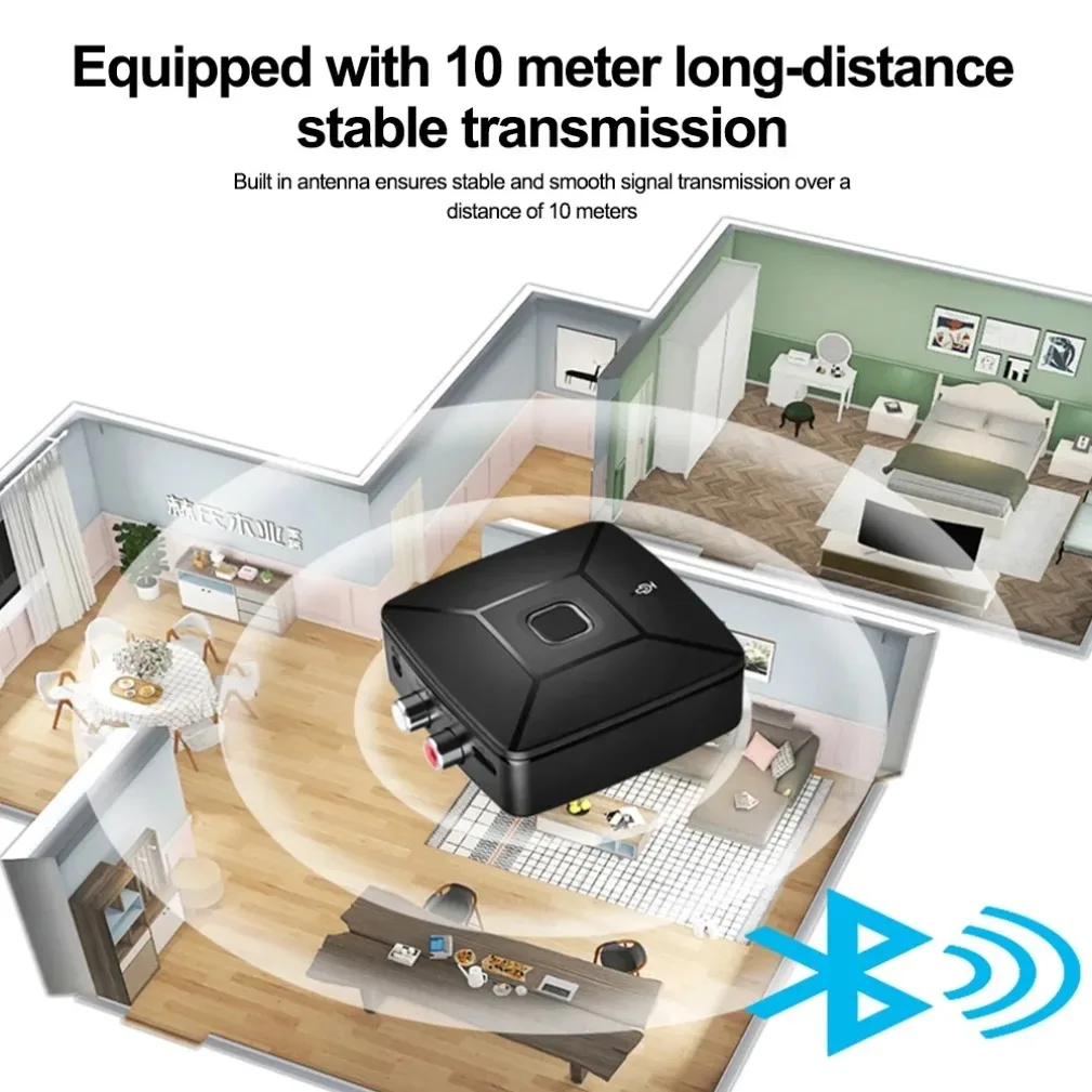 B18B AUX3.5Mm/Type-C Audio Conversion Converter Adapter For Bluetooth 5.4 Receiver Designed For Modified Audio Amplifier