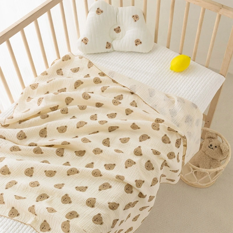Baby Muslin Swaddle Blanket for Boys & Girls Breathable & Skin-Friendly Wrap Soft Cotton- Muslin Swaddle Blankets Gift