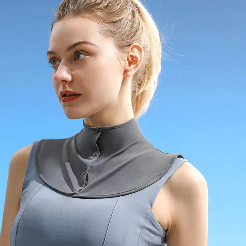 

Sun Protection Neck Cover Ice Silk Summer Thin Sunscreen Scarf Uv Protection Neck Cover Protection Shawl Sunscreen Fake Collar