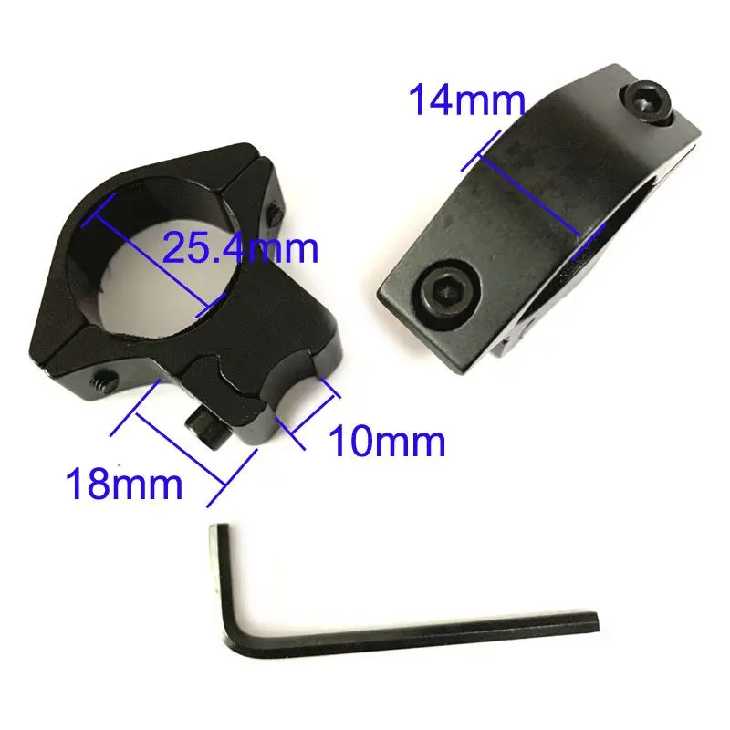 

Pair 2PCS 25D2 25.4mm Tactical Scope Mount Rings Track Clamp Hunting Rifle Optical Mirror Laser Sight Mounts Barrels Weaver Rail