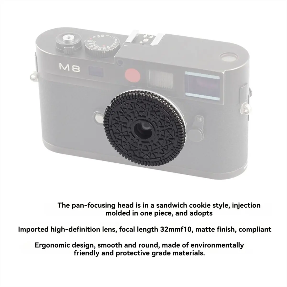 한정 수량 M 마운트 32mm/F10 팬케이크 렌즈 M3 M6 M10P M11 시리즈 CCD 카메라용