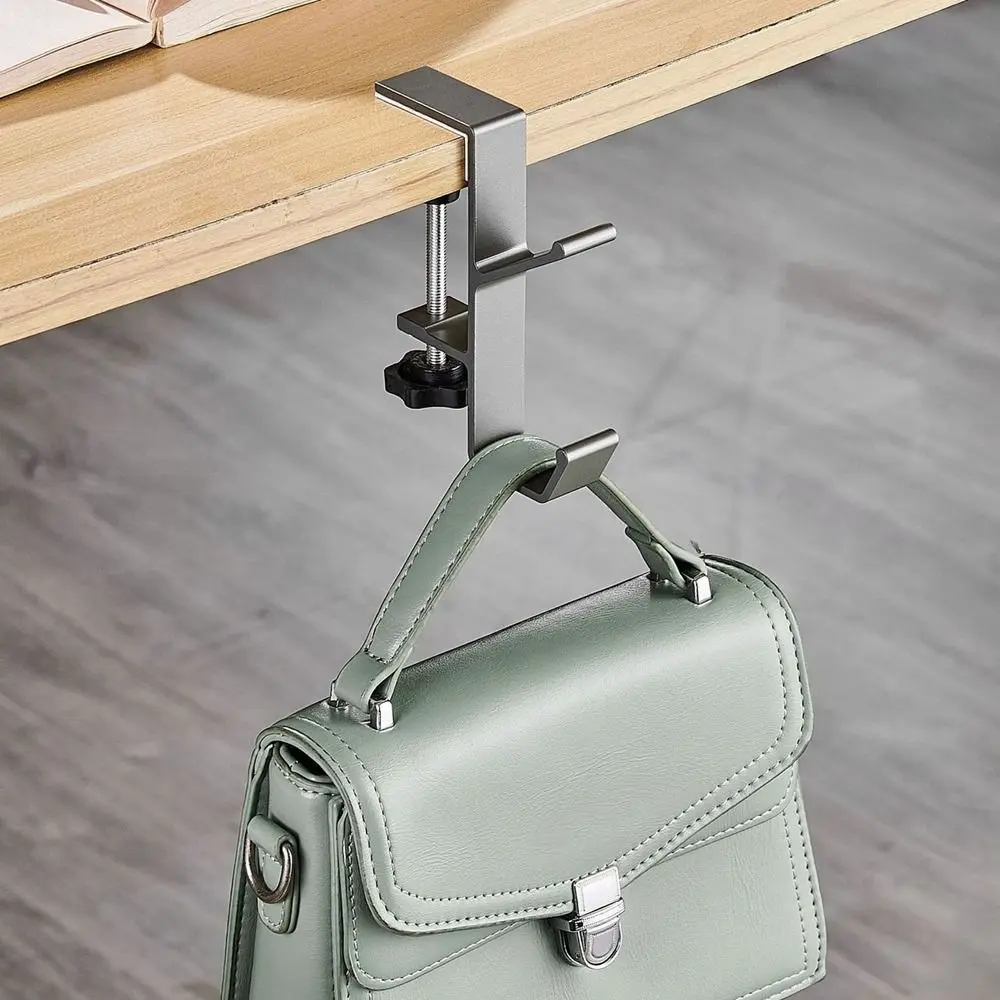 Bag Hook Portable Hanging Student Desk Side Removable mobile Handbag Holders Multi-functional Table