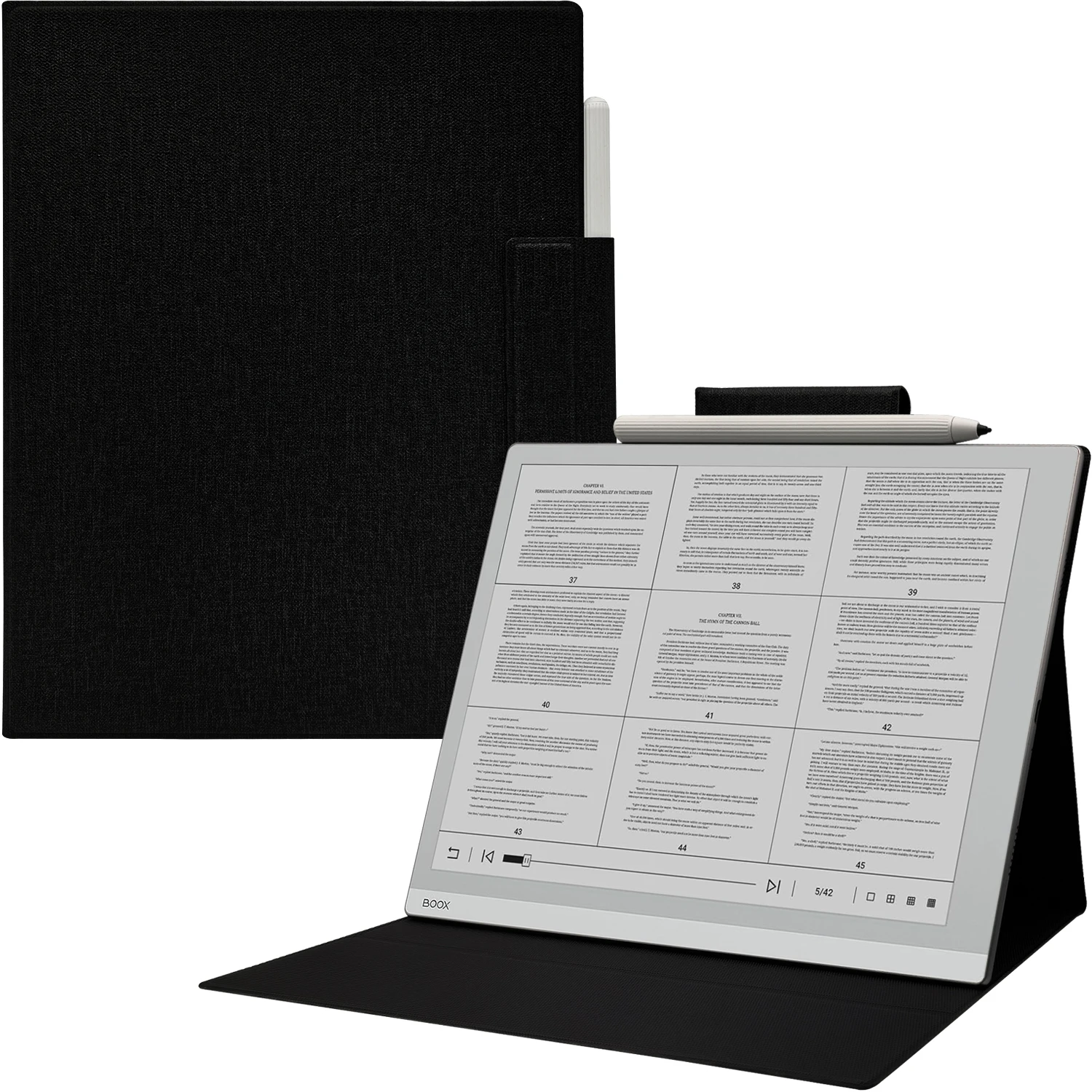 Magnetic Stand Case with Magnetic Pen Buckle and Auto Sleep/Wake Function