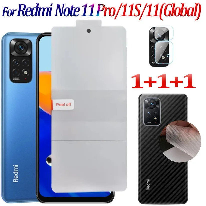 Гидрогелевая пленка для Xiaomi Redmi Note 11 Pro 10 10S Задняя RedmiNote11 редми нот про плюс 5g |