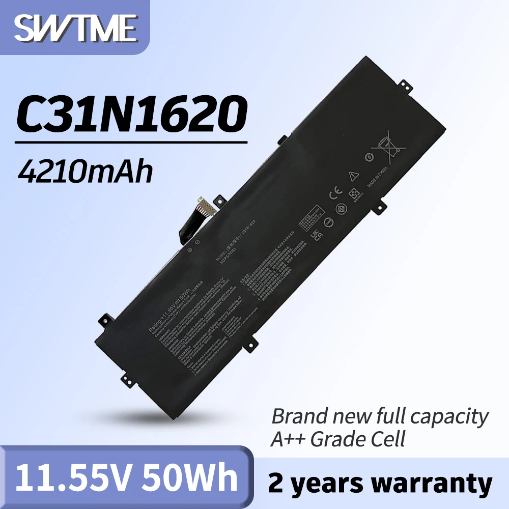 Batterie Ordinateur Portable C31N1620 – Compatible ASUS Zenbook UX430, U4100, UX3400 – Tension 11,55V