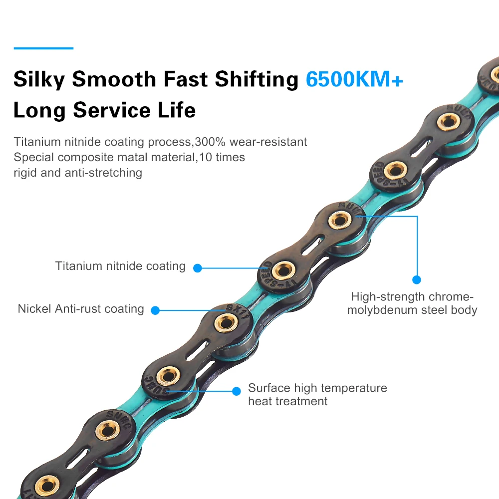 SUMC Bicycle Chain SX11SL 11Speed 116L MissingLink 11V Mountainbike/Road Bike Diamond Chain Bicycle Part Original box bicycle chains bicycle chain
