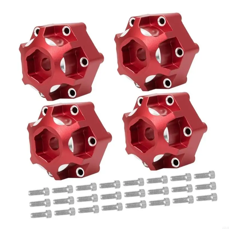 2 Stück Aluminium-Radnabenadapter, hochfestes Rad für 1/10 LKW mit 12 mm und 14 mm Kompatibilität A2UB – Detail 7