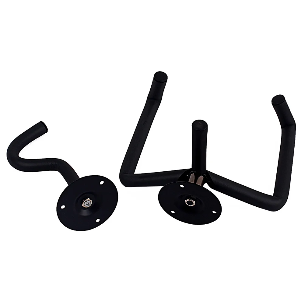 

2PCS Wall Mount Ukulele Guitar Hook Rack Metal Wall Bracket Hanger for String Instrument Folk Guitar (Black) Picks Violin