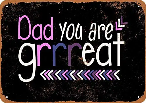 

Алюминиевая металлическая надпись Patisaner 8x1 2, «You are Grrreat», ржавый внешний вид, 20x30 см
