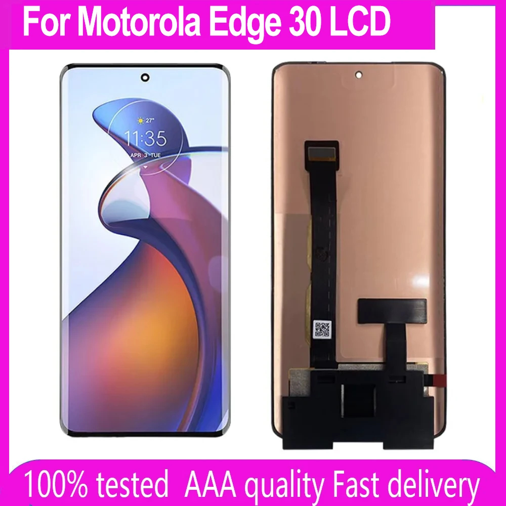 Original For Motorola Edge 30 LCD Display Touch Panel Screen Digitizer Assembly For Moto Edge30 XT2203-1 LCD display Replacement