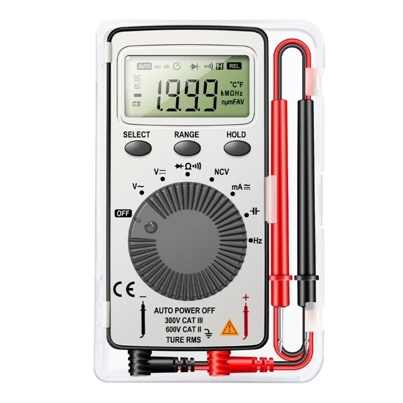 

Digital Display Multimeter Thin Mini- Voltmeter Ammeter Portable Card