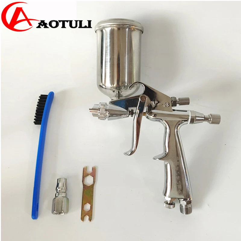 

ATPRO Small V3 Repair Spray Gun Nozzle 0.5/0.8mm Automotive Leather High Atomization Pneumatic Spray Painting Tool