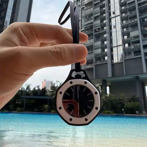 New Pocket Watch Pendant Men's and Women's Colored Candy Octagonal Quartz Movement Leather Lanyard Casual Fashion Style Gift - Image 6